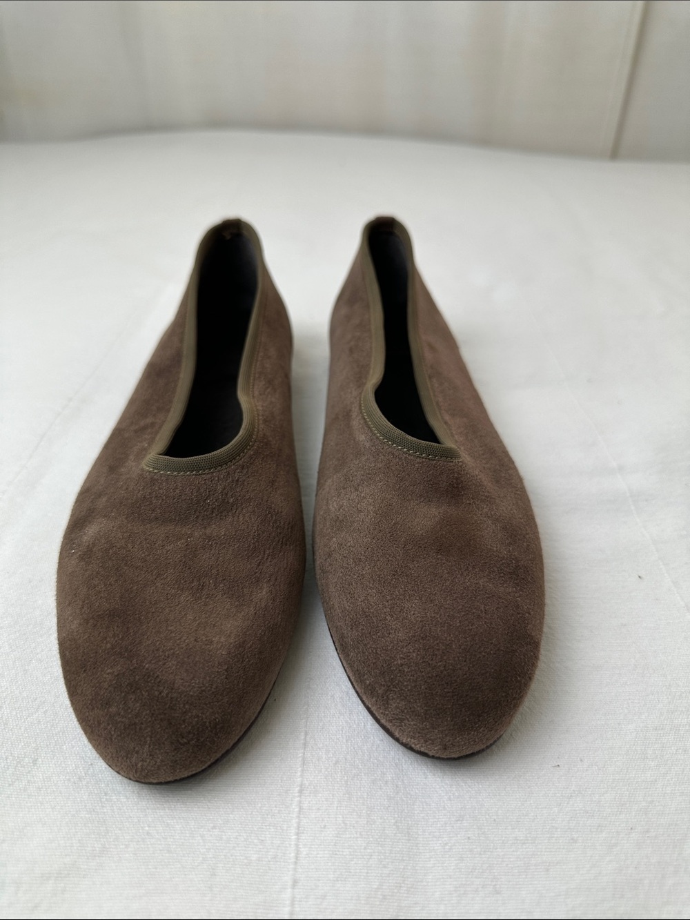 Stuart Weitzman Brown Suede Flats
